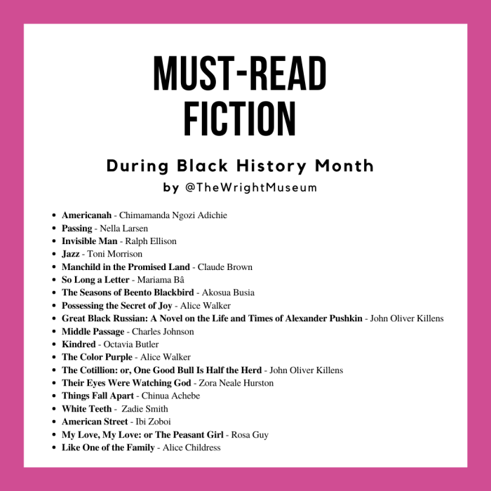 Must-read African American books of fiction recommended by Detroit's Charles H. Wright Museum of African American History. 