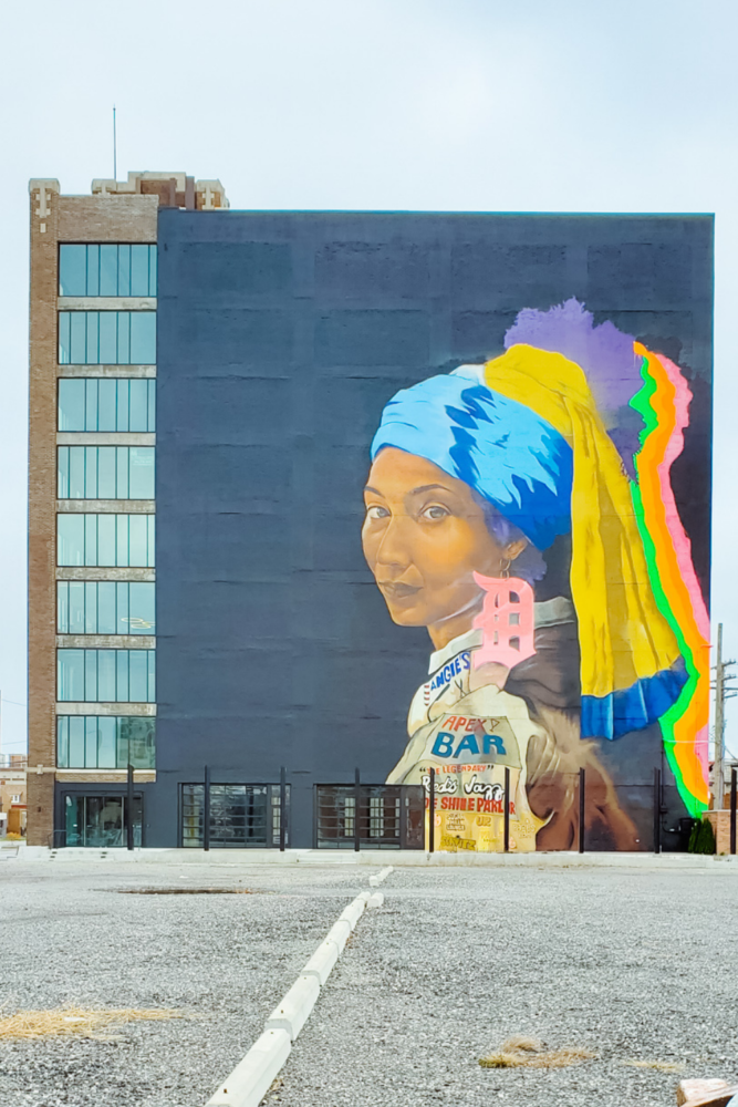 The Girl with the D Earring by Detroit artist Sydney G. James