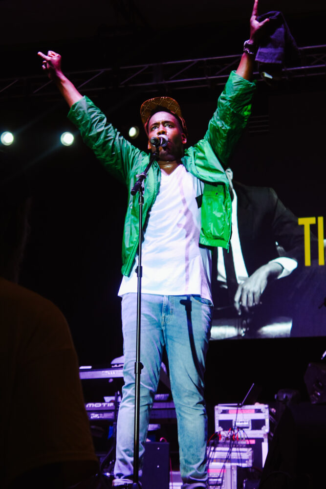 Gospel singer Tim Bowman, Jr. at the 2021 African World Festival.