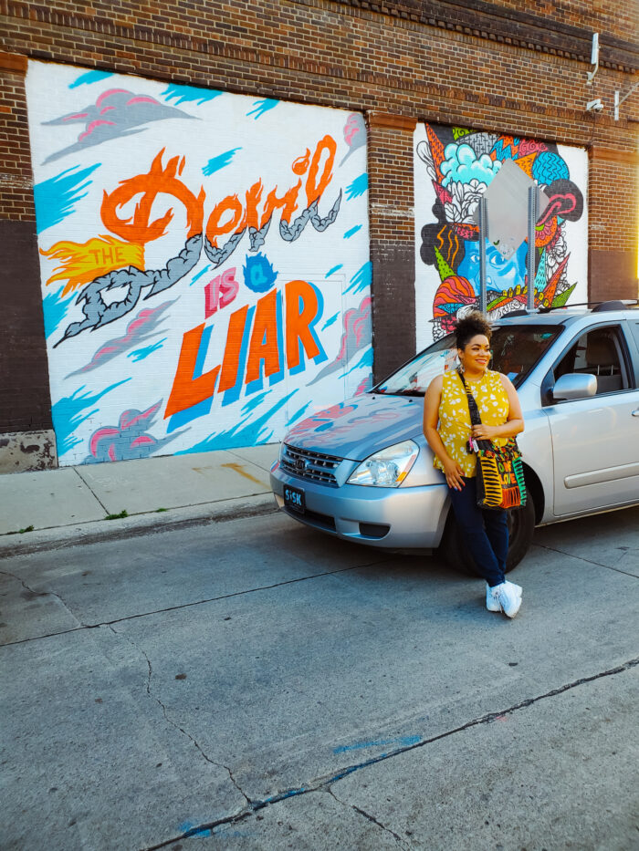 "The Devil is a Liar" - Detroit mural by Ndubisi Okoye 