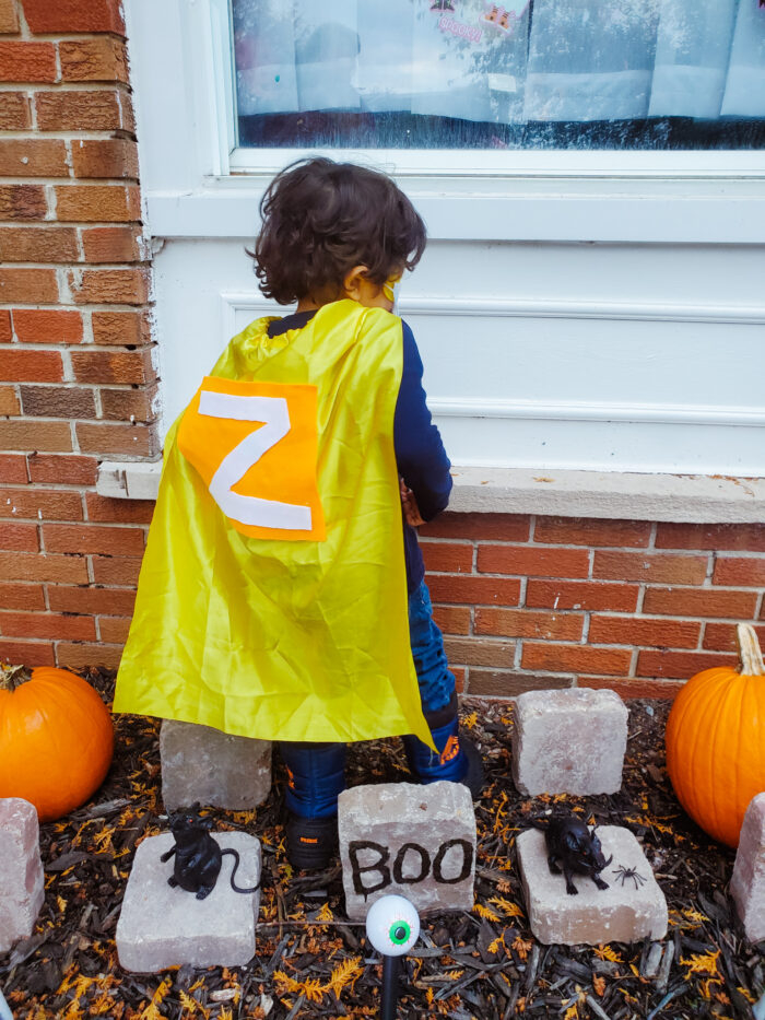 DIY Halloween Costume for Toddler: a superhero