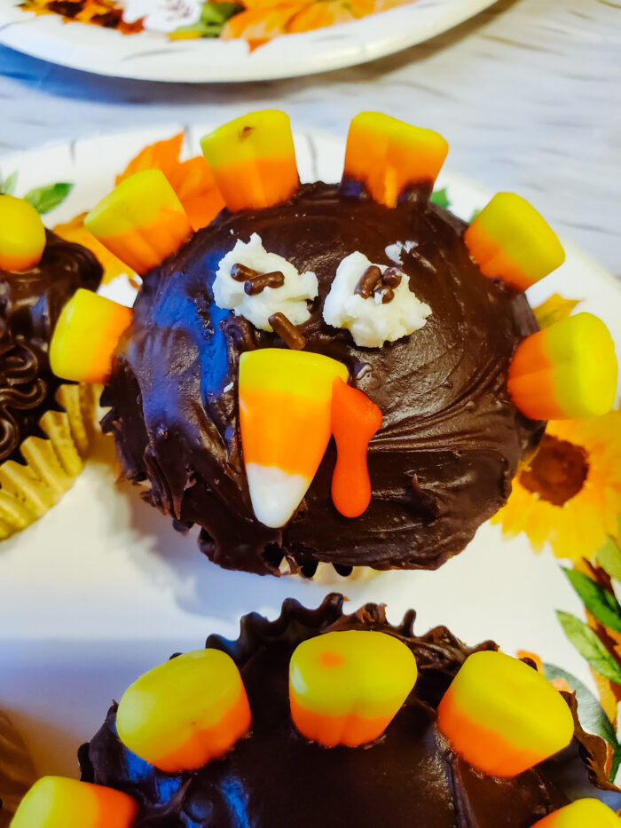 Turkey Cupcakes Recipe Idea for Thanksgiving