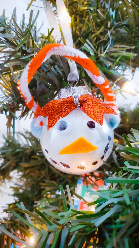 DIY Snowgirl Ornament for Kids