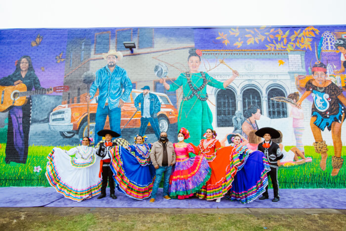Detroit artist Elton Monroy creates beautiful murals in the city of Detroit.