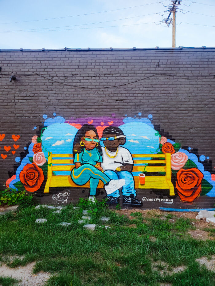 Detroit Murals: Sheefy McFly's mural art for BLKOUT Walls Mural Festival 2021