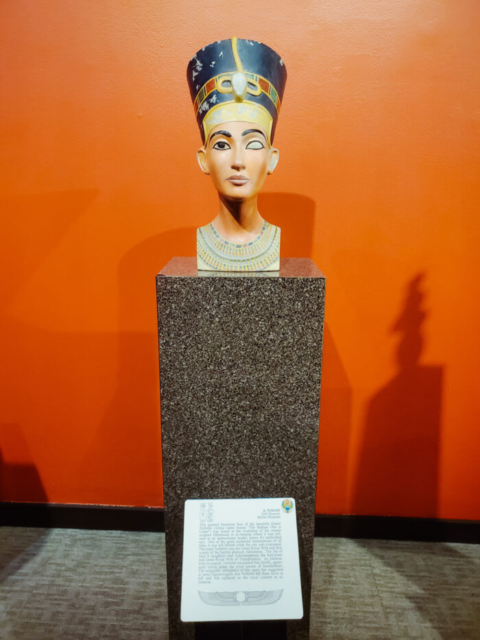 Sculpture of Queen Nefertiti at the Charles H. Wright Museum of African American History 