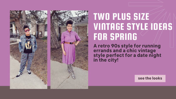 Two Vintage Styles in One Day: a 90s Retro Outfit for Running Errands and a Chic Vintage Dress for a Date Night in the City