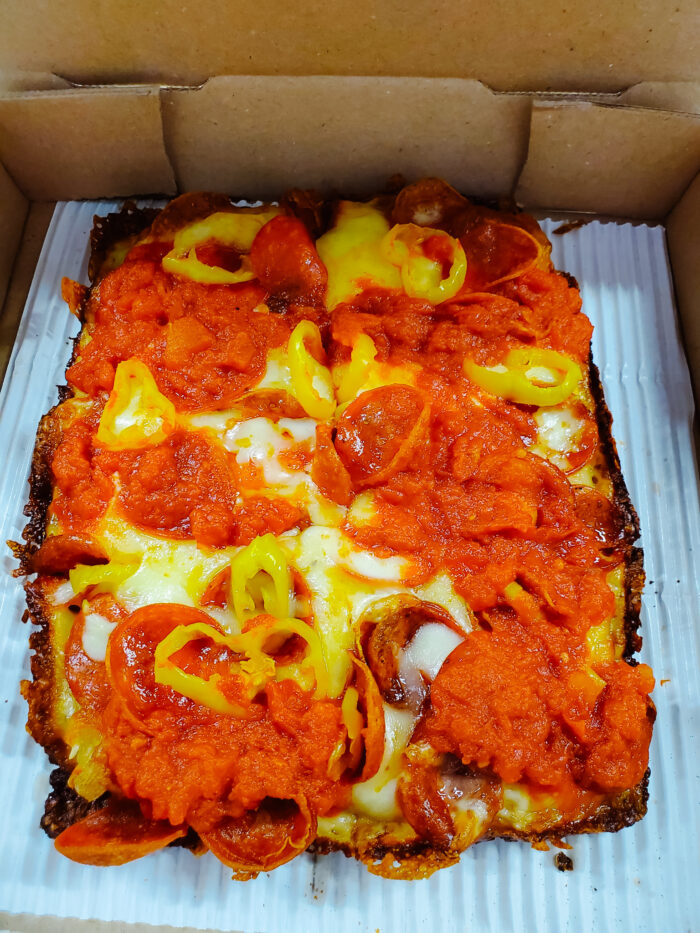 Michigan and Trumbull Pizza in Detroit, Michigan