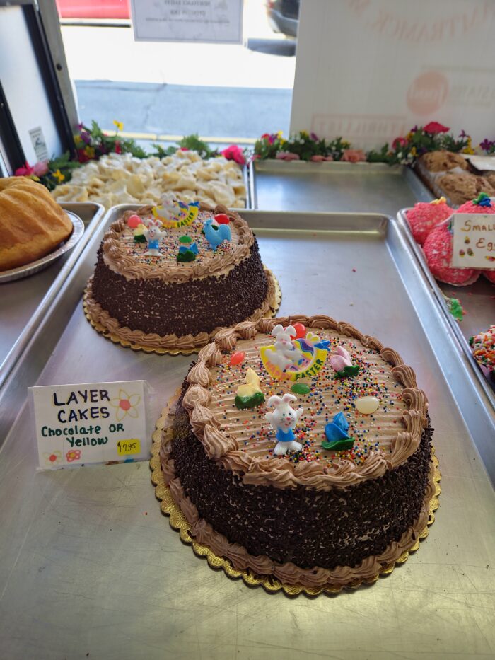 Easter Dessert: an Easter cake at New Palace Bakery in Hamtramck, Michigan.