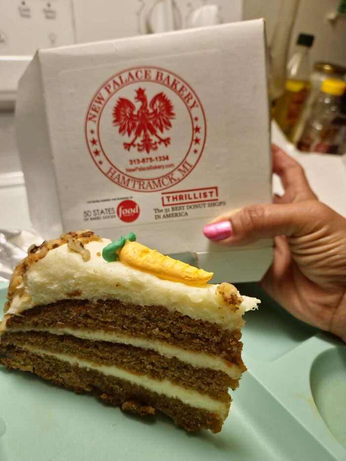 Carrot Cake from New Palace Bakery in Hamtramck, Michigan