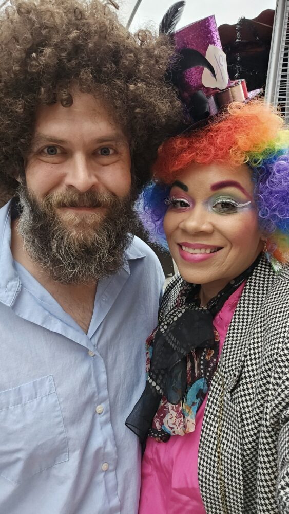 Halloween costume ideas: Bob Ross and The Mad Hatter